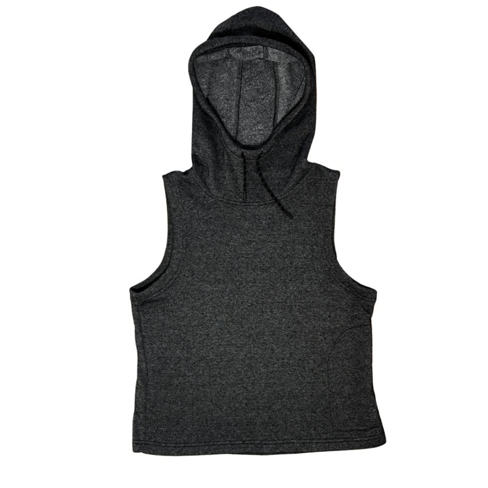 Charcoal Sleeveless Hoodie